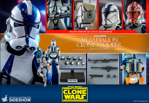 HOT TOYS 1/6 SCALE: 501st Battalion Clone Trooper (Deluxe)